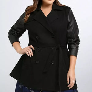 Torrid Black Trench Coat